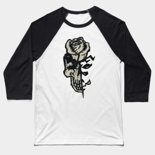 SKULL ROSE Baseball T-Shirt